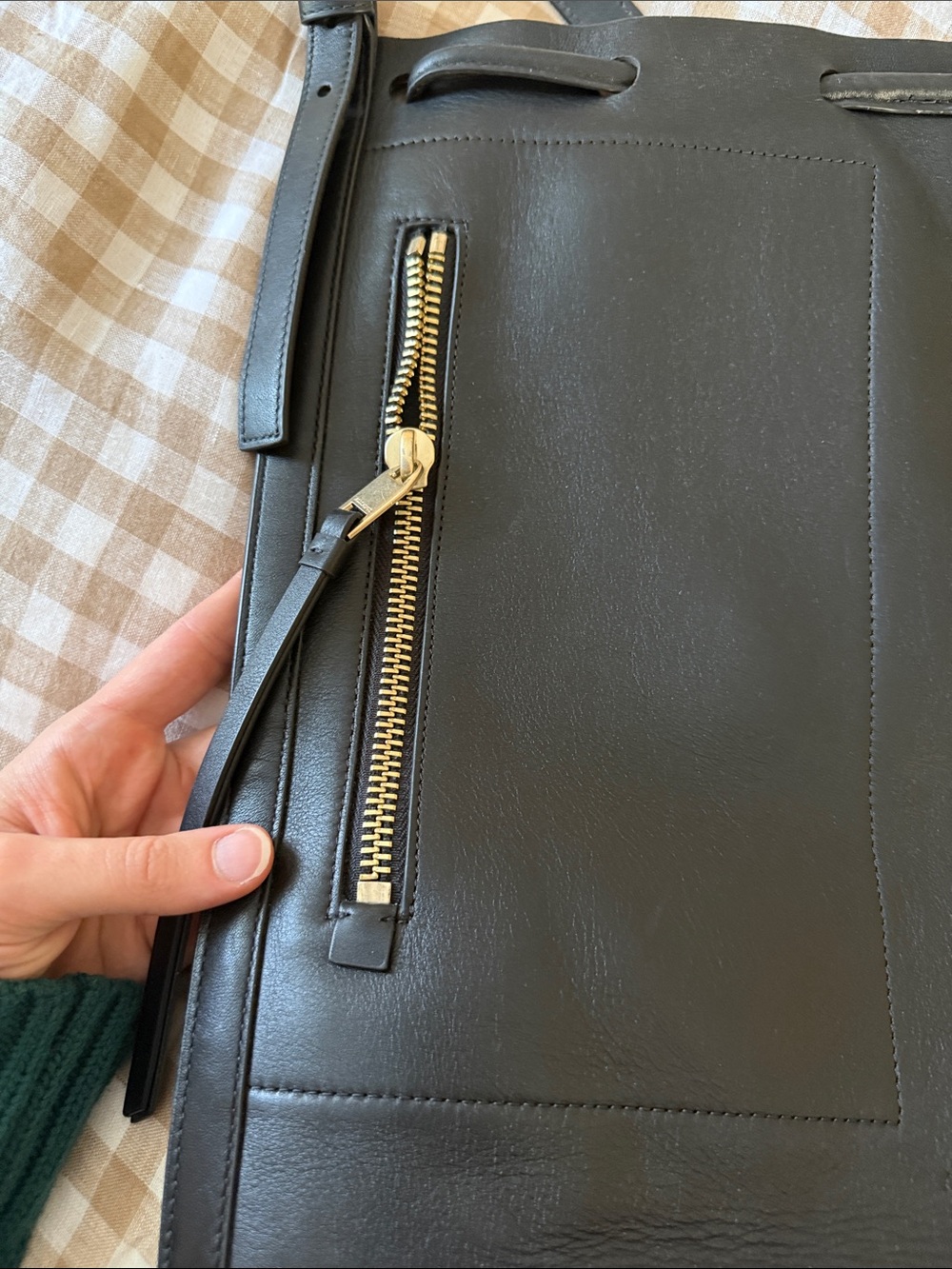 AllSaints Alpha Leather Backpack - Picture 4 of 10